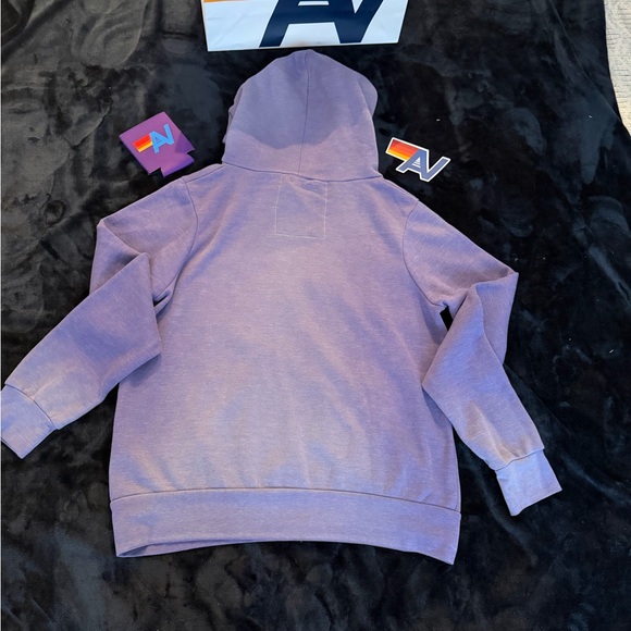 - - NWT Aviator Nation 5-Stripe Hoodie Faded Grape Size Large - Picture 3 of 6